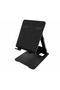 Adjustable Foldable Metal Desktop Tablet Stand – Black
