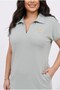 Women's Plus Size Polo V-Neck Dress with Stone Detail 5469-26 - 3