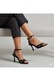 (White) Women's Heeled Sandals Black - 4
