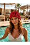 Women's Silvery Shiny Summer Mesh Net Cap, Beach Hat Bohemian Style Handmade Trendy Mesh Cap - 2
