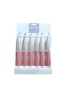 6-Piece Laser Cut Kitchen Fruit and Vegetable Knife Ultra Sharp Knife Set Powder Pink - 3
