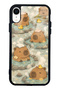 iPhone Xr Glossy Phone Case with Capybara Onsen Design