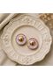 Pearlescent Gold Detailed Women's Earrings - 2