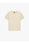 Viscose Blended Short Sleeve Crew Neck Sport T-Shirt with Print Detail and Loose Fit - 3