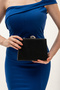 Black Glitter Water Wave Patterned Women's Evening Dress Bag - 3