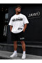 Mi̇lionare Printed Oversize Premium Cotton T-Shirt-Shorts Set