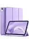 Smart Trifold Tablet Case Compatible with iPad 11" (2025) - Slim PU Leather Protective Stand Cover with Built-in Apple Pencil Holder, Storage Adapter Slot & Auto Sleep/Wake Feature