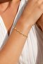 Cm Pole Star Model Gold Color Zircon Stone Women's Bracelet - 2