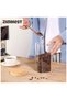 4-Piece Set of Square Glass Storage Jars with Wooden Lids, 1500ML/51OZ Airtight Food Containers - 8