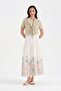 Women's Two-Piece Design Tshirt with Detachable Shawl Detail - 2