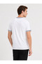 Men's White T-Shirt with Logo Detail - 2