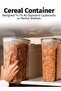 4 Pcs 2.8L(95oz) Small Airtight Cereal Containers Storage With Lid for Food Storage - 3