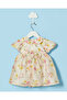 Infant Girls Green Printed Dress