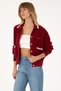 Women's Dark Raspberry Knitwear Cardigan 50315553-Vr104 - 3