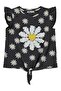 Daisy Patterned T-Shirt for 6-9 Years Old - Gray