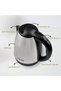 Electric Kettle 1.8 L, 1500 W Fast Boiling Stainless Steel Kettle with Auto Shut-Off, Boil-Dry Protection, 360° Rotating Base, Cordless Convenience, Perfect for Tea, Coffee & Hot Beverages - 6
