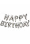 Happy Birthday Silver Foil Balloon Lettering Set 13 Pieces with String Birthday Party Decoration - 5