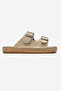 Matti Beige Suede Buckle Light Cork Sole Men's Slippers - 2