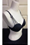 Triangle Cut Star Stone Detailed Half-Support Bra Set - 2