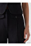 Black Regular Fit Wide Leg Women's Trousers - 3