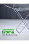 Aluminium 4 Wings Clothes Drying Stand RF13198 Foldable Indoor Outdoor Large Volume Dryer Rack - 4