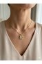 Children's Youth Necklace with Zircon Stone and Steel Rabbit Figure
