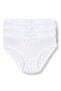 Ribana Girls' Hearted Panties White 100% Cotton 3-Pack
