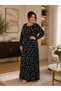 Women's Dress - Comfortable Fit - Plus Size - Patterned - Oversized - Viscose