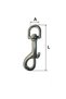 KEYCHAIN ​​Keychain WITH SPRING AND ROTATING RING 14X76M - 2