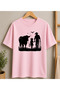 Women's Oversize T-Shirt Farm Printed 100% Cotton T-Shirt Comfortable Fit