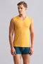 Egyptian Modal by Tencel Hercules Slim Fit V-Neck Sports Athlete Undershirt / T-Shirt Mustard - 2