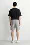 Men's Tie-Waist Dot Pattern Shorts - Gray Melange - 3