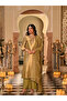 Mustard Yellow Soft Kanjivaram Glass Tissue Kurti Set-Mustard Yellow-HRT8917 - 2