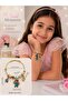 Blue Cartoon Character Charm Bracelet Adjustable Gold-Tone Bangle for Girls Gold-Tone Charm Bangle Bracelet - 2