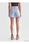 Vizyon New Season High Waist Stoned Women's Jean Shorts - 4