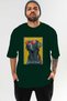 For the Love of Dogs 13 Front Dog Print Green Oversize T-Shirt 100% Cotton Unisex Dog Lover Premium Design - 2