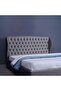 Pluto Headboard Chanel Grey L-180 : H-125 Cm