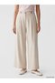 Trendlucky Loose Fit Women's Pleated Fabric Pants with a Difference in Color - 2