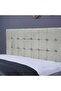 HERMONIA HEADBOARD VELVET WHITE L-200 : H-125 CM - 3