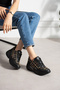 Dnr-533 Thick Sole Straw Detailed Sports Shoes - 4
