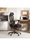 Midi Office High Back Chair Mesh And Fabric- Black