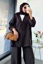 Premium Single Button Modal Trousers Set - Bitter Brown - 3