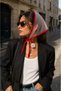 Betty Bands Red Polka Dot Tulle Bandana Transparent Triangle Bandana Tie-Up Hair Accessory Vintage Women's Bandana - 4