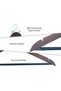 10 Piece Wooden Suit Hangers with Non-Slip Pants and Smooth Finish Solid Wood Coat Hanger - 3