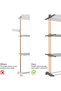 Airer Clothes Drying Rack, 4-Tier Foldable Clothes Hanger Adjustable Large Stainless Steel Garment Laundry Racks for Indoor Outdoor - 6