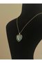 Star Detailed Heart Shaped Stone Blue Gold Necklace - 3