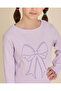 Girls Lilac Printed T-Shirt - 5