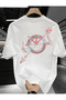 Mr. colorful compass printed premium oversize t-shirt