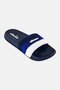 Men Triply Brand Logo Slip On Slides, Navy