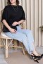 Stoned Modal Blouse Black - 52417.2181. - 4